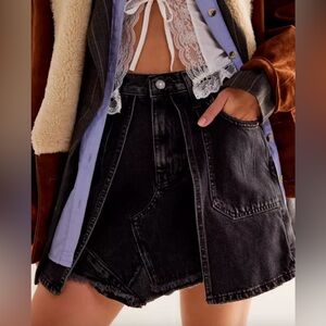 Free People We The Free Bare With Me Denim Skirt Size 27